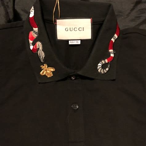 gucci snake polo shirt|gucci polo snake collar.